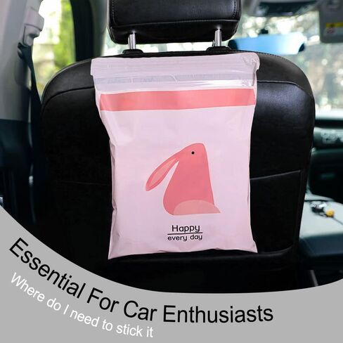 15PCS Car Trash Bags Easy Stick-On Disposable Portable Car Garbage Bags, Waterproof Leak Proof Barf Vomit Bags, Self Adhesive Cleaning Bags for Cars, Bedrooms, Bathrooms, Offices, Kitchens in Saudi Arabia