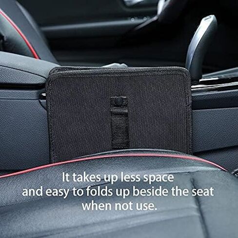 NC Oxford Foldable Car Garbage Can Hanging Trash Can Bin,Waterproof Multifuntional Car Organizer Wastebasket,Vehicle Accessory for Travel and Camping (Larger) in Saudi Arabia