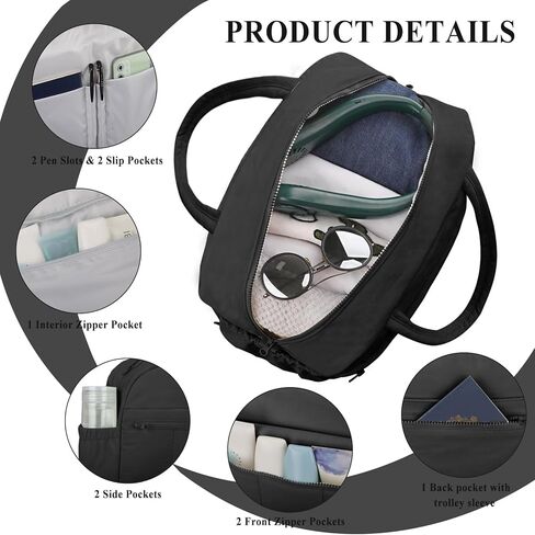 حقيبة دفل للسفر للنساء، حقائب ليلية لعطلة نهاية الأسبوع مع حجرة للأحذية، حقيبة حمل أثناء السفر لصالة الألعاب الرياضية للنساء in Kuwait