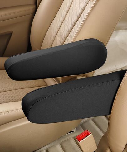 2PCS Arm Rest Cover for Car,Car Armrest Cover,Interior Car Accessories Car Front Seat Armrest Covers,Center Console Lid Armrest Cover,Cloth Fabric Armrest Protectors for Car,SUV,Truck,Van (Gray) in Saudi Arabia