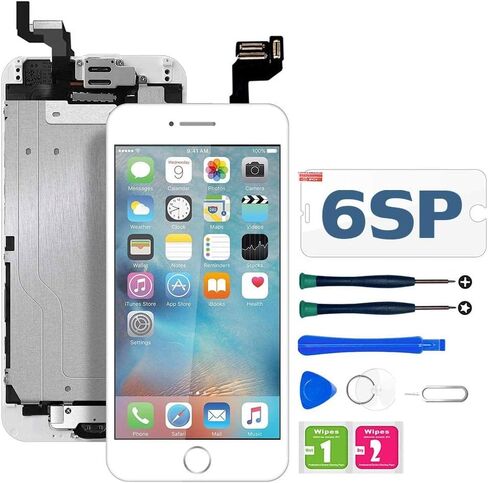 مجموعة استبدال شاشة FFtopu iPhone 13 مقاس 6.1 بوصة شاشة LCD تعمل باللمس ثلاثي الأبعاد ومحول رقمي عالي الدقة بالكامل مجموعات إصلاح التجميع الكامل ملصق إطار مقاوم للماء + واقي شاشة مقوى لـ A2633 A2482 A2631 A2634 A2635 in Kuwait