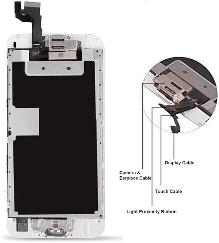 مجموعة استبدال شاشة FFtopu iPhone 13 مقاس 6.1 بوصة شاشة LCD تعمل باللمس ثلاثي الأبعاد ومحول رقمي عالي الدقة بالكامل مجموعات إصلاح التجميع الكامل ملصق إطار مقاوم للماء + واقي شاشة مقوى لـ A2633 A2482 A2631 A2634 A2635 in Kuwait