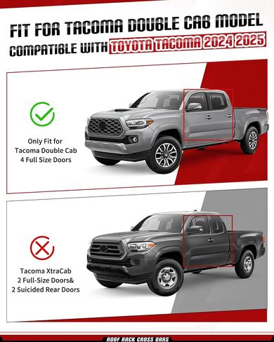 Running Boards Fit for 2024 Toyota Tacoma Double Cab Nerf Bars 4.5 Inch Anti-Slip Aluminum Textured Surface, Black Side Steps Nerf Bars in Saudi Arabia