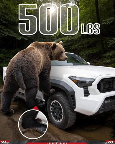 Running Boards Fit for 2024 Toyota Tacoma Double Cab Nerf Bars 4.5 Inch Anti-Slip Aluminum Textured Surface, Black Side Steps Nerf Bars in Saudi Arabia