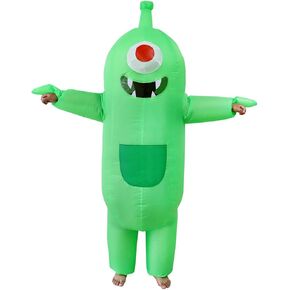 RHYTHMARTS Green Inflatable Costume for Adult Blow up Monster Costumes Inflatable Halloween Costumes for Party Christmas