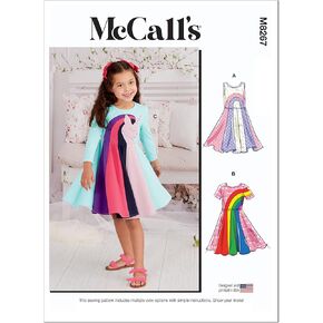 McCall's Child Dress Sewing Pattern Kit, Multicolor