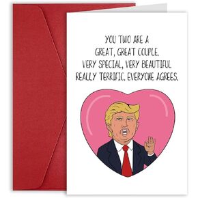 Funny Wedding Card for Friend, Wedding Gift, Humor Bridal Groom Shower Card, Wedding Congratulations Card, Engagement Card for Couple, Wedding Congrats Card for Bride Groom