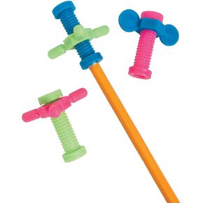 Fun Express Fidget Pencil Toppers for Kids - Bulk Set of 48 - Classroom Teacher Supplies