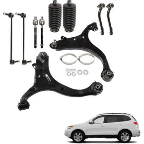 10-Pack Front Lower Control Arm Sway Bar link Kit Replacement for 2007-2012 Santa Fe 2011-2013 Sorento