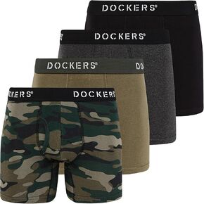 Dockers 4PK Cotton Stretch Boxer Briefs