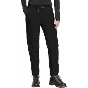 Eddie Bauer Ladies' Fleece Lined Pull-On Pant (Black Size 10)