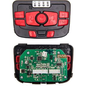 jiaruixin 24V Children Electric Vehicle Multi-Function PCB Centre Panel, Printed Circuit Board Motherboard Control Entertainment Operation System Accessories for Powered Wheels Replacement Parts