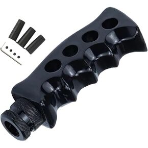 1 Pcs Car Shift Knob, Car Modified Gear Head, Automatic Shift Knob, Resin Alloy Handle Shape Shift Knob for Most Cars.(Black)