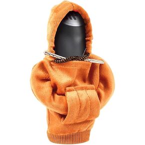 Car Gear Shift Cover Universal Automotive Interior Accessories Shift Knobs Fashionable Hooded Shirt Car Shifter Stick Protector Decoration (Black)