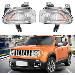 labwork Driver and Passenger Side Front Turn Signal Lights Lamps Replacement for 2015-2018 Renegade Parking Marker Lamp Corner Lights 68256432AA 68256431AA