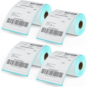 4x6 Direct Thermal Labels, 250 Thermal Labels/Roll, Thermal Shipping Labels with Perforated, Commercial Grade,Permanent Adhesive, (2 Rolls)