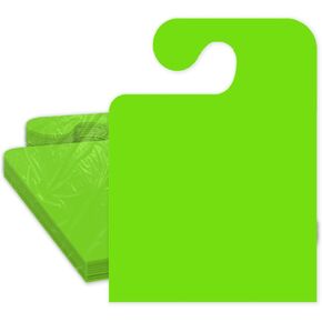 Versa Tags Car Mirror Hang Tags Pack of 50 Blank with Hook Car Hang Tag 8.5" X 11" Car Rear View Mirror Hang Tag Perfect Auto Dealership Supplies Neon Green Color