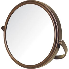 Model's Choice Two-Sided Tabletop Makeup Mirror - Makeup Mirror with 5X Magnification & Swivel Design - Portable 5.5-Inch Diameter Mirror in Chrome Finish - Model MC109C in Saudi Arabia