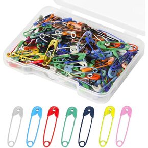 Safety Pins Small Safety Pins for Clothes 19mm/0.75 Inch Black Safety Pins Bulk for Clothes, Crafting, Sewing, Jewelry Making, Arts & Craft (150Pcs/Box)