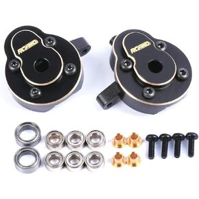 RCAWD Front Portal Axle Steering Counterweight for CR18P Rock Van CR18P Trail Hunter CR18P Rock Van EVO CR18P EVO Harvest CR18P EVO Trail Hunter Parts Black