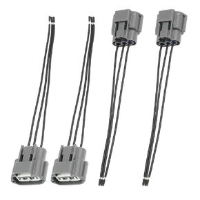 X AUTOHAUX 4pcs Ignition Coil Connectors Plug Wiring Harness Pigtail Wiring 3 Wire Female for Nissan Altima Sentra for Infiniti for Suzuki J48817102 Ignition Coil Wiring Harness