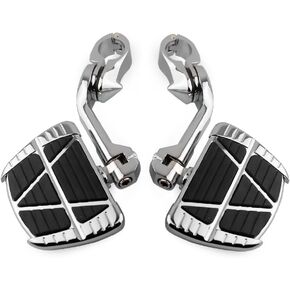Motorcycle Highway Pegs 1 1/4-Inch Crash Bar Foot Rests BIG Pegs fit 1.25" Engine Guard Parts Replacement