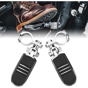 Kemimoto Motorcycle Highway Pegs Foot Rest Compatible with Road King Street Glide all motorcycle pegs Engine Guard, Chrome