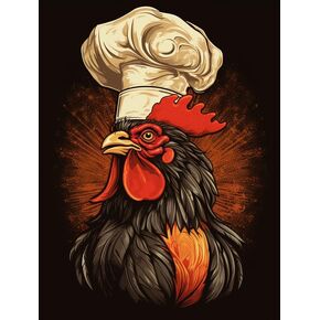 Zariocy Paint by Numbers Kits for Adults -Animals DIY Oil Paintings Canvas Acrylic Paint Set - Rooster Paint by Numbers Kit for Beginners and Ideal for Home Decor 16x20 inch-427