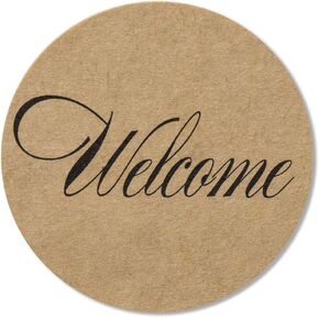 80-2" kraft welcome stickers, wedding welcome stickers, wedding favor bag sticker labels