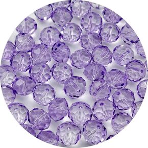 500pcs 4mm Crystal Glass Beads for Jewelry Making, Faceted Crystal Beads Rondelle Glass Spacer Beads for Wind Chimes Bracelet Earring Necklace DIY Craft(Pink)