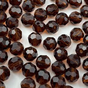 400pcs 4mm Round Crystal Glass Beads for Jewelry Making, Faceted Crystal Glass Bead Spacer Beads Loose Beads for Bracelet Earring Necklace DIY Craft(Champagne)