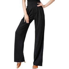 New Thin Latin Dance Pants Stretch Personality Can Tie Legs Ballroom Dance Long Loose Women's Pants