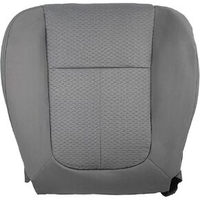 Driver Side Bottom Seat Cover Compatible with Ford F150 2011-2014 Replacement Cloth Front Left, Gray