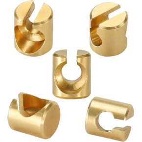 5 Pack Throttle Idle Cable Ferrules for Carburetor Throttle Cable End Joint Guide Nut fits for Harley Davidson FLHR Road King 1996-2006/FXDF Fat Bob 2009-2017/5650876