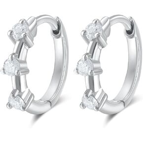 14k Solid Gold Diamond Earrings Series,DEF VS~VVS, No fading, No allergies, Non gold-plating,Lab grown Diamond
