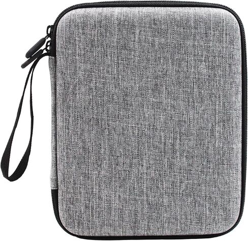 Card Case for Yoto cards 120 Pockets, Large Capacity Portable Folder with 2 Zipper and Carry Strap, Card Binder Holder with Sleeves for Travel (Grey) in Saudi Arabia