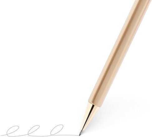 أقلام رصاص ميكانيكية من بوبين - أقلام رصاص ميكانيكية فاخرة بلمسة نهائية ذهبية 0.7 مم، ممحاة مخفية، تتضمن ممحاة ورصاص، مجموعة من 2 in Kuwait