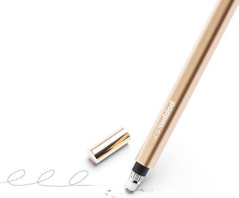 أقلام رصاص ميكانيكية من بوبين - أقلام رصاص ميكانيكية فاخرة بلمسة نهائية ذهبية 0.7 مم، ممحاة مخفية، تتضمن ممحاة ورصاص، مجموعة من 2 in Kuwait