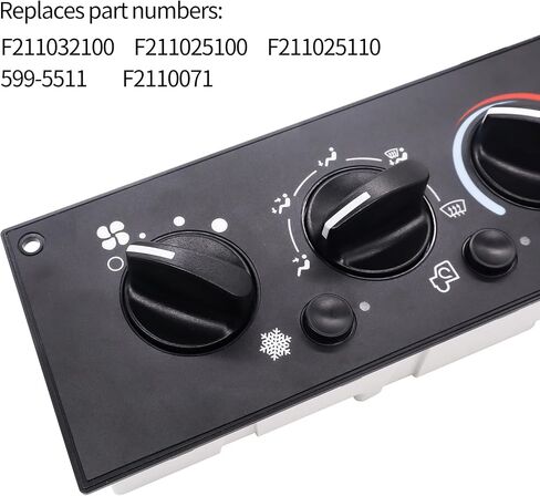 HiSport Climate Control Module 599-5511 Compatible with Kenworth T800 W900 T600A 2002-2006 AC Control Panel Replace F211025110 F2110071, F211025100, F211025110, F211032100,599-5511 in Saudi Arabia