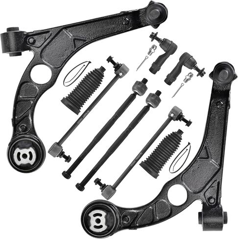 ASTAPRO - طقم تعليق أمامي مكون من 10 قطع لسيارة دودج دارت 2013-2016، 2 أذرع تحكم سفلية مع مفاصل كروية، 2 وصلات قضيب تأرجح، 4 قضبان ربط خارجية داخلية، 2 حذاء بديل in Saudi Arabia