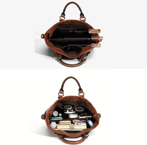 Pahajim Handbags for Women Large Designer Ladies Hobo bag Bucket Purse Faux Leather in Kuwait