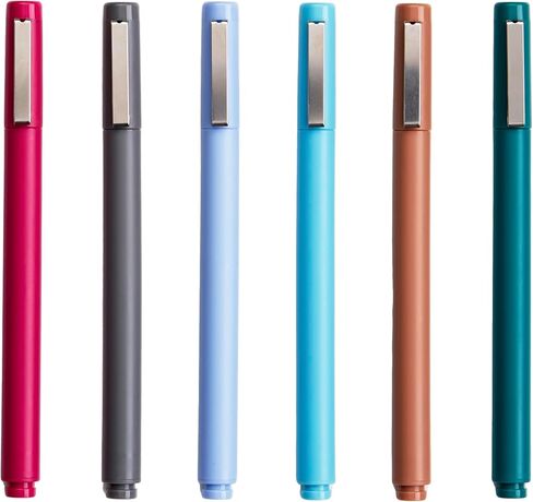 Erin Condren Gem Tone Ultra Fine-Tip Markers 6-Pack, Ultra Fine-Tip Markers Including 6 Unique Ink Colors, Made for Writing, Color-Coding, and Detailed Notes in Saudi Arabia