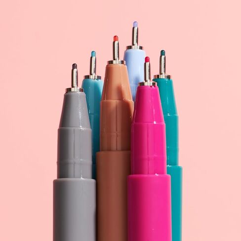 Erin Condren Gem Tone Ultra Fine-Tip Markers 6-Pack, Ultra Fine-Tip Markers Including 6 Unique Ink Colors, Made for Writing, Color-Coding, and Detailed Notes in Saudi Arabia
