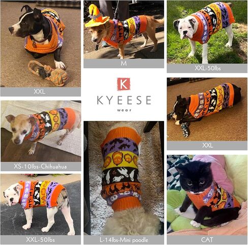 KYEESE Valentines Day Dog Sweaters Colorful Radiant Printing Love Design with Leash Hole Pet Sweater Pet Clothes,M in Kuwait
