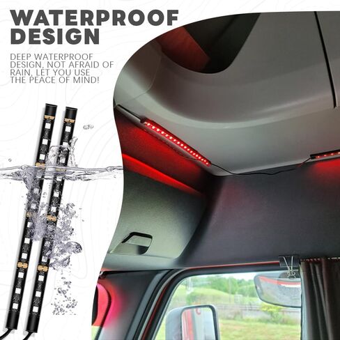 Car LED Strip Light, Car LED Atmosphere Lights, Auto Interior Decorative Lamp with Cigarette Adapter Plug, 12V Under Dash Night Light Universal for Motorcycle (Red, Cigarette Lighter) in Saudi Arabia