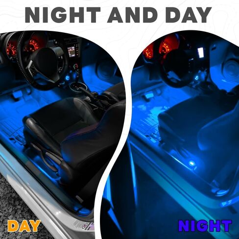 Car LED Strip Light, Car LED Atmosphere Lights, Auto Interior Decorative Lamp with Cigarette Adapter Plug, 12V Under Dash Night Light Universal for Motorcycle (Red, Cigarette Lighter) in Saudi Arabia