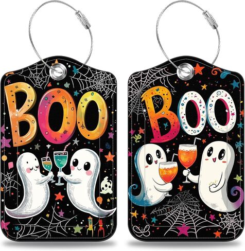 Snow Mountain Lake Forest Set of 2 Luggage Tags for Suitcases Leather Suitcase Tags Identifiers with Privacy Name Address Label and Stainless Steel Loop for Women Men Travel Luggage Accessories in Saudi Arabia