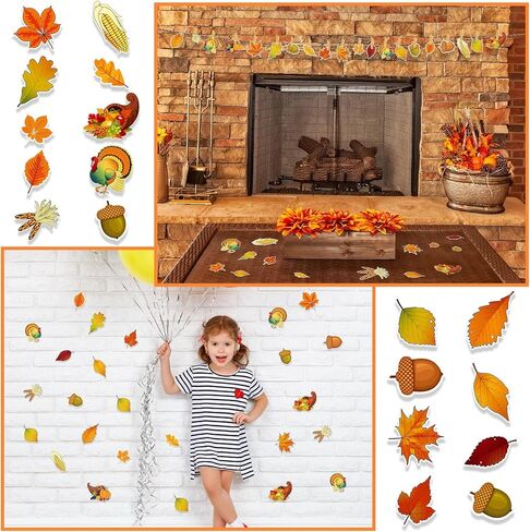60 Pieces Thanksgiving Fall Autumn Classroom Bulletin Board Decorations Turkey Cutouts Maple Leaves Cutouts Corn Cutouts Acorn Cutouts for Thanksgiving Fall Classroom Wall Chalkboard Decor in Saudi Arabia