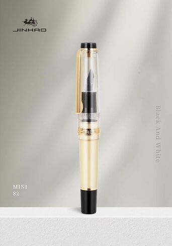 JinHao 82 Guava Fine Nib Fountain Pen,Short Acrylic Mini Pocket Pen with Ink Converter in Kuwait