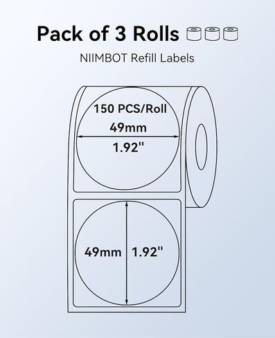 NIIMBOT 3 Rolls Switch Labels for B1 B21 B3S B21Pro Label Maker, Light Switch Labels Stickers for House/School/Office in Kuwait